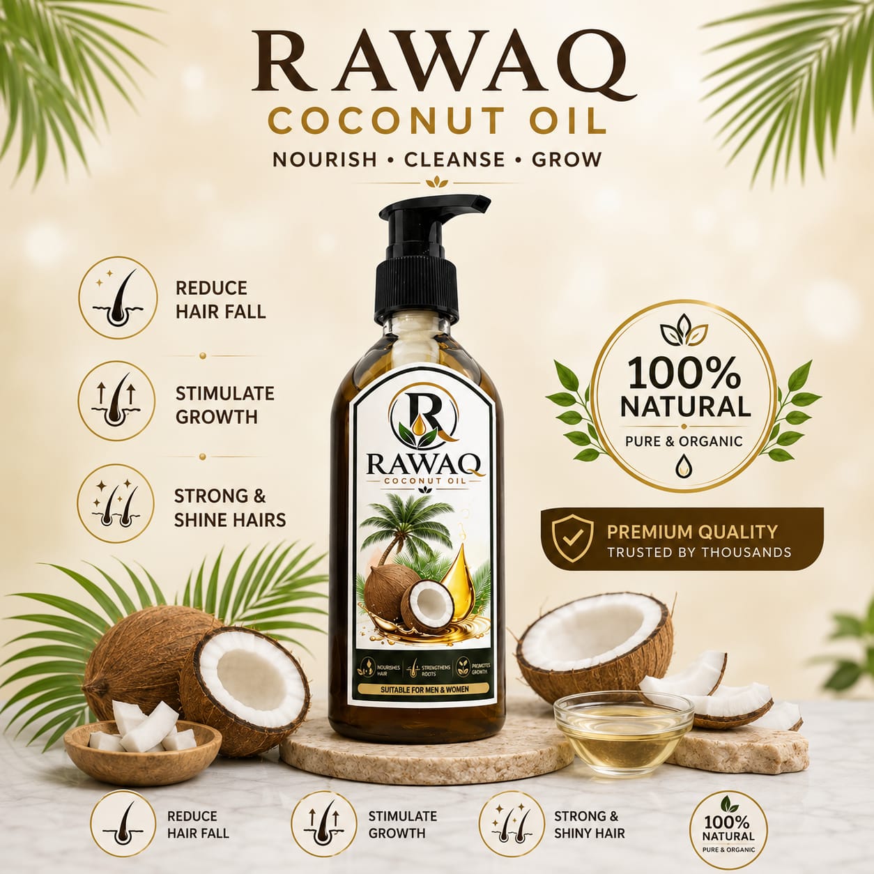 RAWAQ Pure Coconut Oil